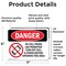 Signmission No Cell Phone Use In Area, 7 in W x Rectangle, Vinyl Decal OS-2PACK-DS-D-57-L-1736 - alternate 5